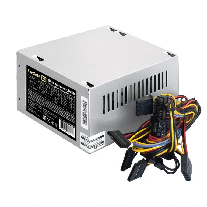 Блок питания 400W EXEGATE CP400 + кабель 220V в комплекте EX284679RUS Блок питания 400W EXEGATE CP400 + кабель 220V в комплекте EX284679RUS