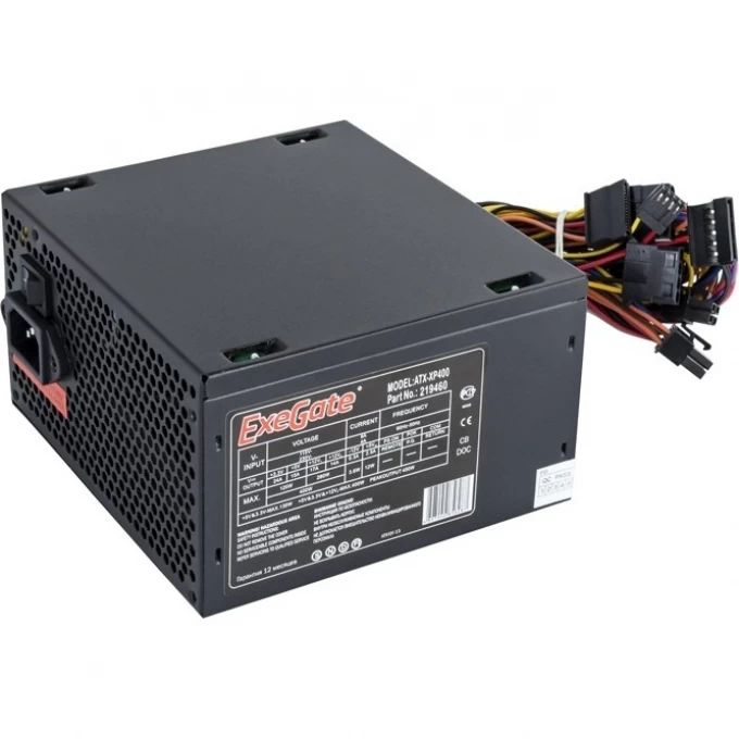 Блок питания 400W EXEGATE XP400 EX219459RUS-PC Блок питания 400W EXEGATE XP400 EX219459RUS-PC