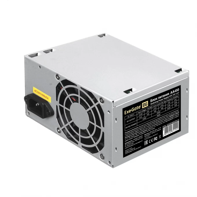 Блок питания 450W EXEGATE AA450 EX253683RUS-PC Блок питания 450W EXEGATE AA450 EX253683RUS-PC