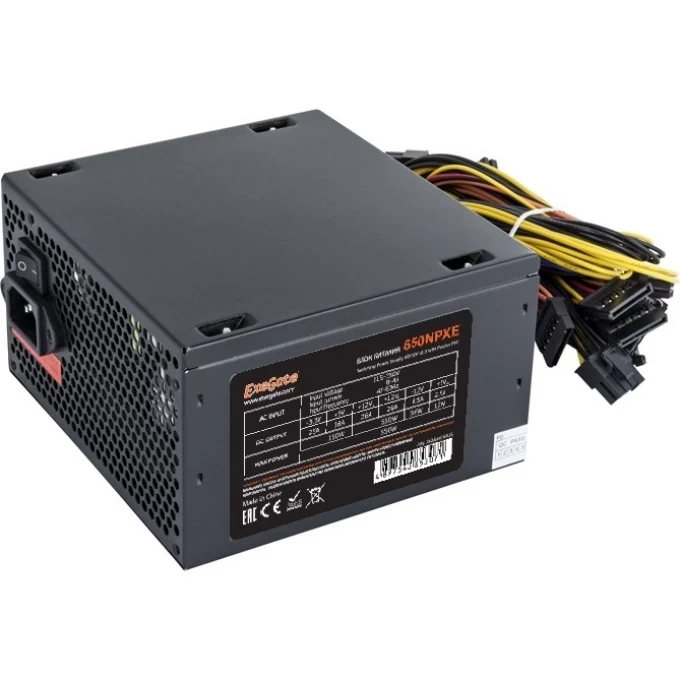 Блок питания 650W EXEGATE 650NPXE EX264476RUS Блок питания 650W EXEGATE 650NPXE EX264476RUS
