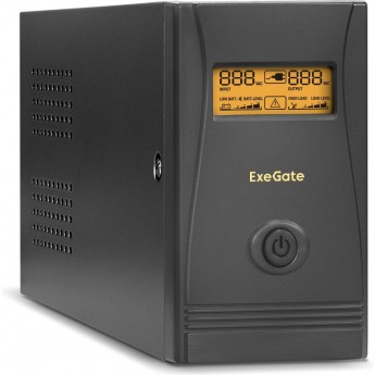 ИБП EXEGATE POWER SMART ULB-600.LCD.AVR.2SH.RJ.USB