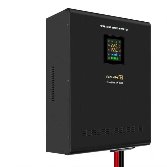 ИБП (инвертор, синус, для котла, настенный) EXEGATE FINESINE SX-5000.LCD.AVR.2SH.T EX296004RUS ИБП (инвертор, синус, для котла, настенный) EXEGATE FINESINE SX-5000.LCD.AVR.2SH.T EX296004RUS