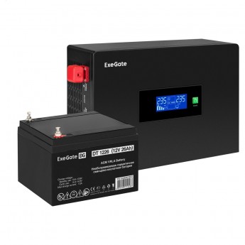 Комплект EXEGATE ИБП EX295992RUS + батарея 26Aч EX282970RUS 1шт
