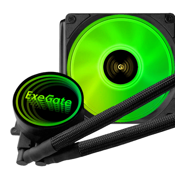 Комплект водяного охлаждения EXEGATE BLACKWATER-120V3.PWM.ARGB EX298708RUS Комплект водяного охлаждения EXEGATE BLACKWATER-120V3.PWM.ARGB EX298708RUS