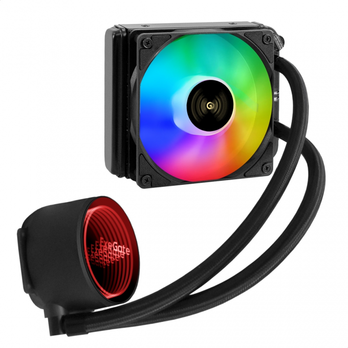 Комплект водяного охлаждения EXEGATE BLACKWATER-120V3.PWM.RGB EX298720RUS Комплект водяного охлаждения EXEGATE BLACKWATER-120V3.PWM.RGB EX298720RUS
