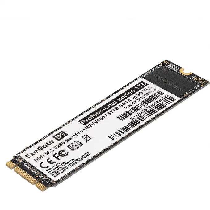 Накопитель SSD M.2 2280 1Tb EXEGATE NEXTPRO+ M2UV500TS1TB EX295280RUS Накопитель SSD M.2 2280 1Tb EXEGATE NEXTPRO+ M2UV500TS1TB EX295280RUS
