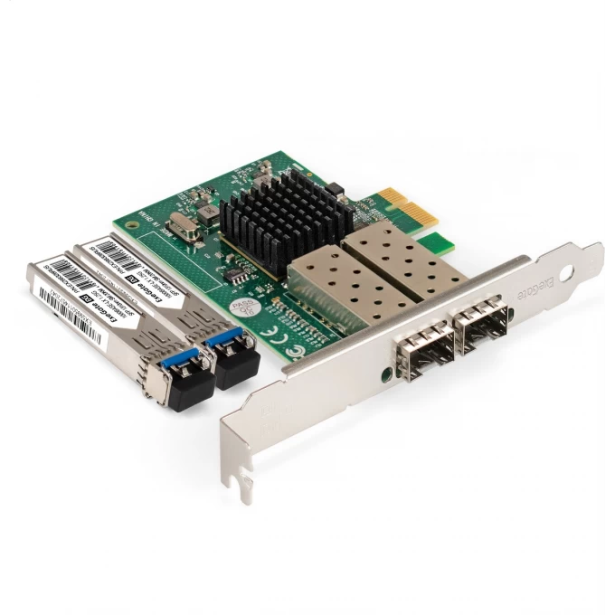 Сетевой адаптер SFP EXEGATE EXE-82576-F2 + Трансивер EXEGATE EXT-1G-SM1310-LC2-20KM EX298938RUS Сетевой адаптер SFP EXEGATE EXE-82576-F2 + Трансивер EXEGATE EXT-1G-SM1310-LC2-20KM EX298938RUS