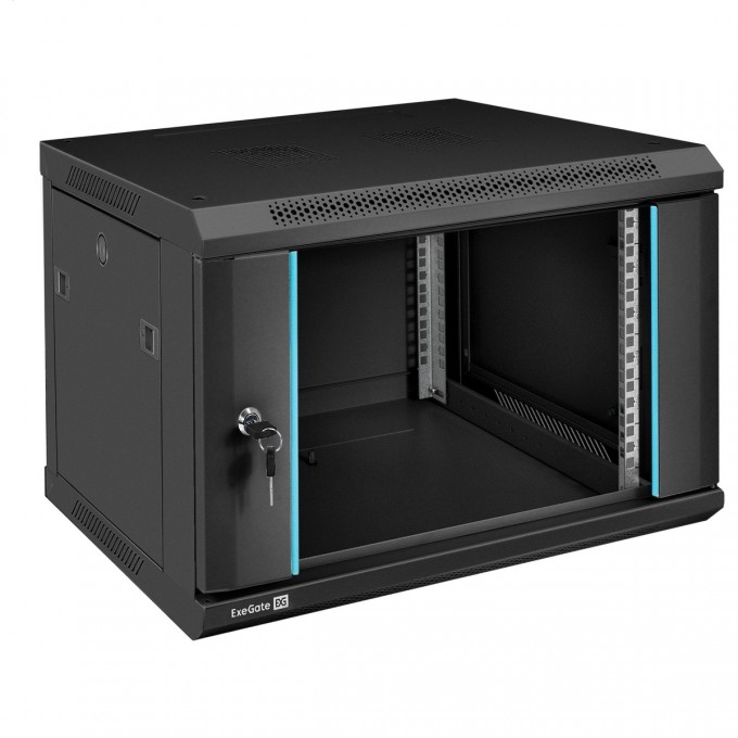 Шкаф телекоммуникационный EXEGATE EC-WM-6U.450.G.BLACK EX298605RUS Шкаф телекоммуникационный EXEGATE EC-WM-6U.450.G.BLACK EX298605RUS
