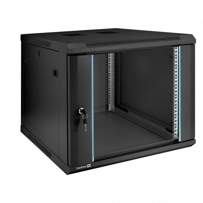 Шкаф телекоммуникационный EXEGATE EC-WM-9U.600.G.BLACK EX298608RUS Шкаф телекоммуникационный EXEGATE EC-WM-9U.600.G.BLACK EX298608RUS