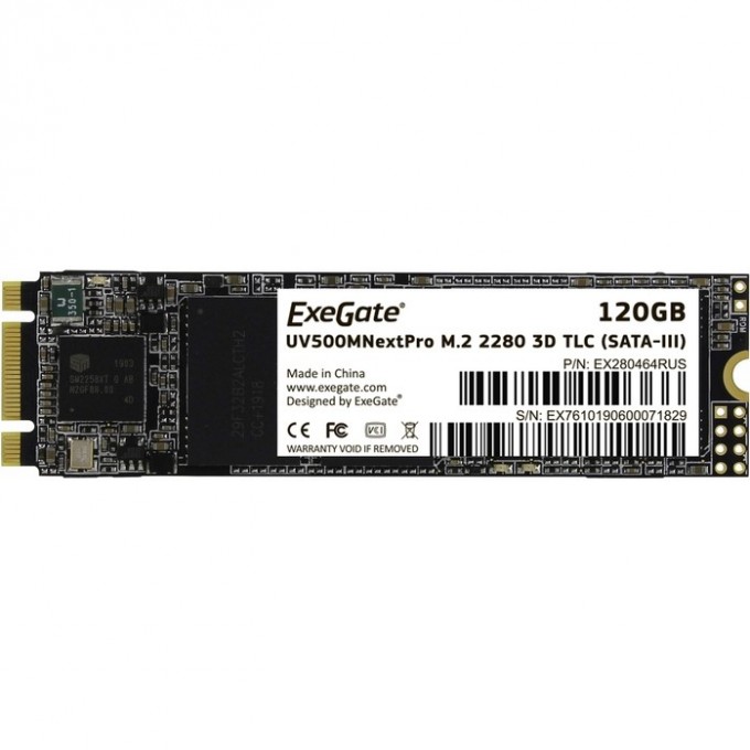 SSD накопитель EXEGATE NEXTPRO UV500TS120 EX280464RUS SSD накопитель EXEGATE NEXTPRO UV500TS120 EX280464RUS