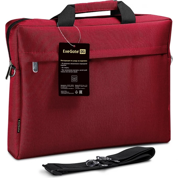 Сумка EXEGATE START S15 RED, красная, полиэстер, для ноутбуков до 15.6" EX212299RUS Сумка EXEGATE START S15 RED, красная, полиэстер, для ноутбуков до 15.6" EX212299RUS